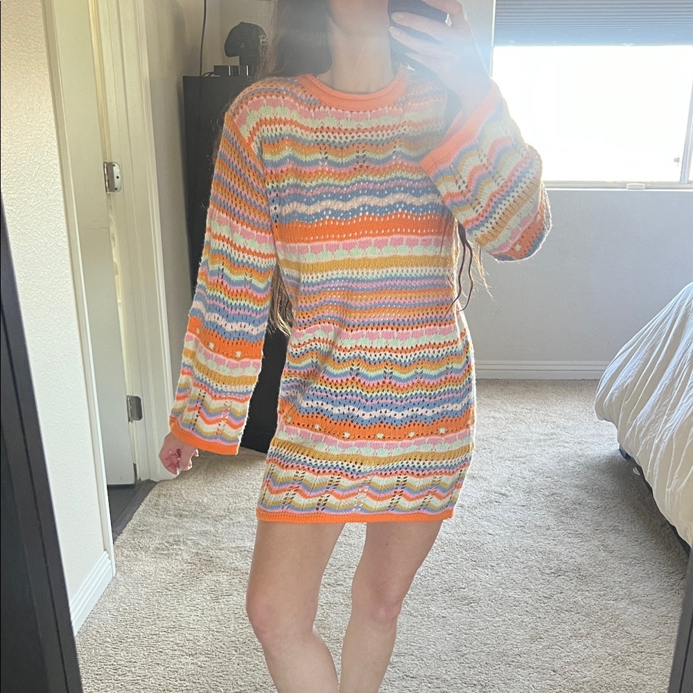 ASOS Multicolor Knit Swim Coverup - Picture 4 of 4